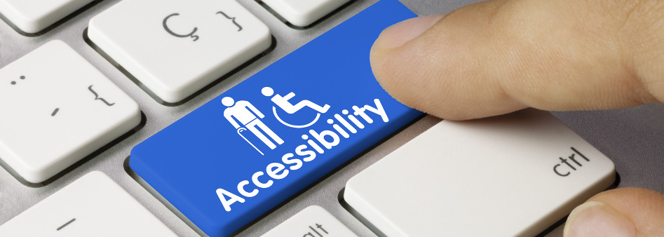 keyboard with text Accessibility