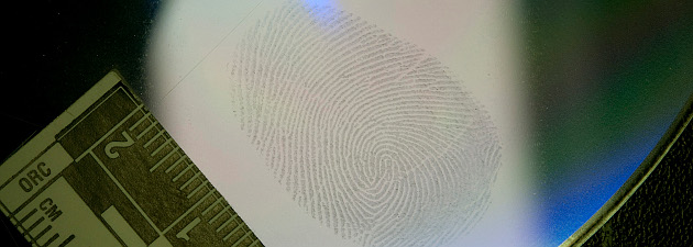 Fingerprint on slide
