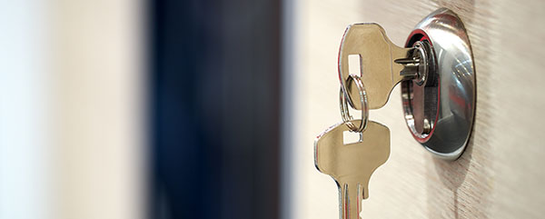 keys inserted into deadbolt